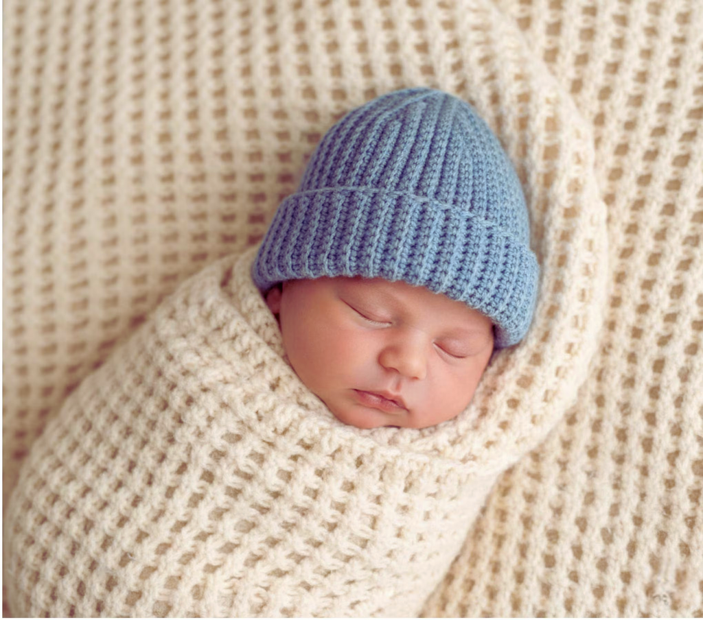 Baby Beanie Crochet Pattern PDF – Easy Beginner Hat (6 Sizes)